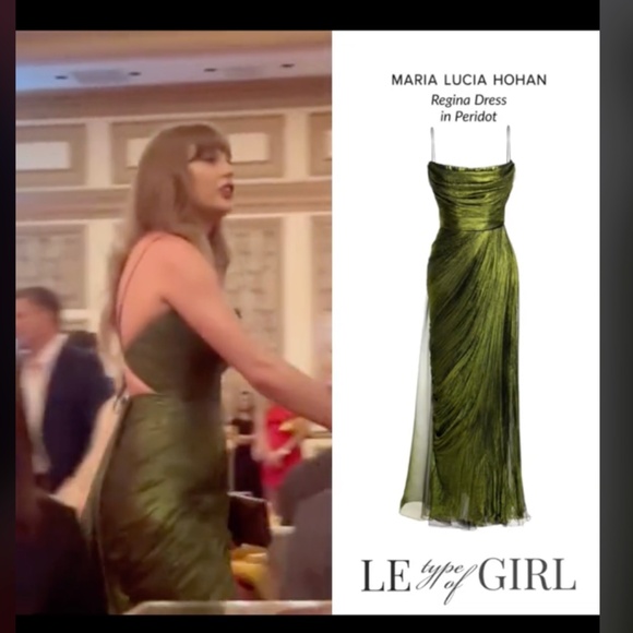 Maria Lucia Hohan Regina Dress in Peridot - Picture 2 of 6
